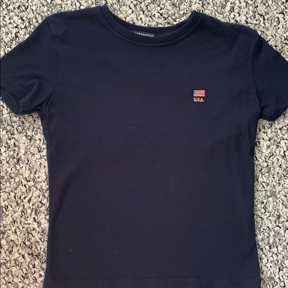 Brandy Melville Embroidered USA Jamie Top